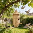 thumbnail image 5 of Natural Wood Hanging Birdhouse for Backyard Small Birds – Weather-Resistant Outdoor Nesting Box with Easy Hang & Clean Design for Garden Bird Shelter and Decoration, 5 of 7
