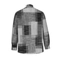 thumbnail image 5 of Aueoeo Men'S Regular Fits Dress Shirts Trend Color Block Shirt Long Sleeved Button Up Collar Shirt With Contrasting Color Blocks Gray L, 5 of 6