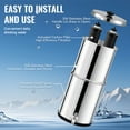 thumbnail image 5 of KFFKFF Water Purification Unit, Gravity-Driven, 1.5G 304 Stainless-Steel Tabletop Design, Water Purifier, Minimizes Lead and Eliminates up to 99% of Chlorine, Includes 2 Carbon Filters & Faucet, 5 of 9
