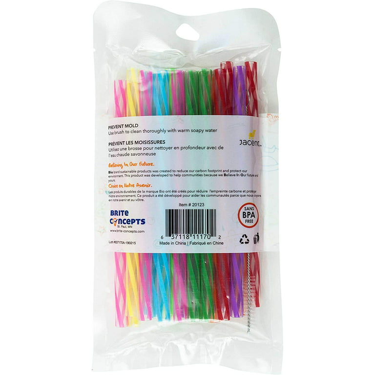 Reusable Silicone Straws for Toddlers & Kids - 12 pcs Flexible Short Drink  6.7 Straws for 6-12 oz Yeti/Rtic/Ozark Tumblers & 4 Cleaning Brushes - BPA