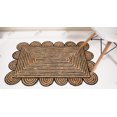 thumbnail image 4 of Rectangle Rug Natural Jute Rug Hand Braided Beige and Black Color Rounding Line Area Rug, 4 of 5