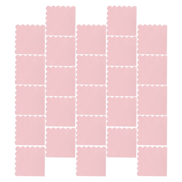 unbranded 100Ud Servilletas De Papel Rosa Con Borde Scalloped Para Mesas Y Celebraciones Especiales