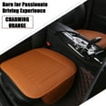thumbnail image 5 of Lufly Universal Car Front Seat Cover Breathable Leather Pad Cushion,Front Car Seat Covers, Faux Leather Car Seat Protectors For Universal Vehicles,Orange, 5 of 8