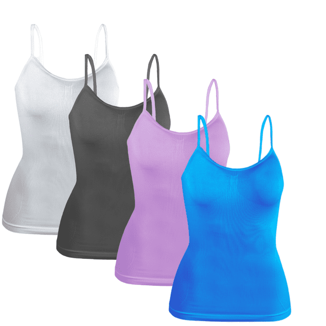 Set 4 Blusas Unitalla Mujer Tirantes Casual Blusa Crop Top Dama