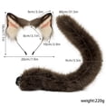 thumbnail image 2 of FEIFLY Women Siamese Cat Kits Animal Ear Headband Tail And Outfits Accessories For Events And Conventions Solid Color Festival Clothing, 2 of 4
