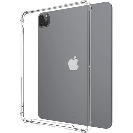 iPad Pro 12.9" 4th Generation Case Clear, Allytech Soft TPU Transparent Clear Back Cover Shockproof Drop Protection Ultra Slim Gel Bumper Scratch Resistant Case Cover for Apple iPad Pro 12.9 2020