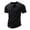 Black, variant on Men's Bamboo Textured Henley T-Shirt, Short Sleeve Button Placket Casual Tee, Essentials Breathable Fashion Top, Gifts for Him, S-2XL