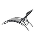 thumbnail image 4 of Kadyn 2PCS Set Chaise Lounges Outdoor Lounge Chair Lounger Recliner Chair For Patio Lawn Beach Pool Side Sunbathing, Gray, 4 of 11