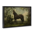 thumbnail image 2 of Stupell Industries Traditional Forest Horse Portrait Black Floating Frame Canvas Art, 25 x 17, by Petals Prints Design, 2 of 8
