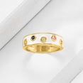 thumbnail image 5 of Ross-Simons 0.20 ct. t.w. Multicolored Sapphire and White Enamel Ring in 18kt Gold Over Sterling, Women's, Adult, 5 of 6