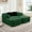 Green + Teddy + 2 Seat-4, variant on 135" 4-Seat Teddy Fabric No Assembly 32D High Density sponge Boneless Sofa Fluffy Comfy Couch,Oversize sofa,Contrast color design,Symmetrical aesthetics,for Living Room,Black