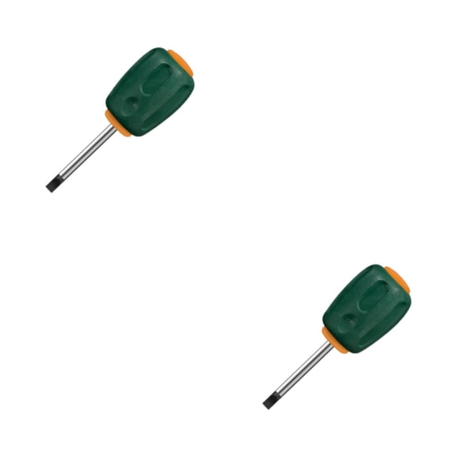 Riwesomey Destornillador de acero Reemplazo portátil Mini Color sólido 6x50 mm Mango de PVC ABS Herramienta de destornillador antideslizante Ranurado 2Conjunto