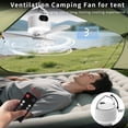 thumbnail image 2 of Ventilador de techo geonfi inalámbrico portátil con mando a distancia de 10040 mAh, color blanco, 2 of 8
