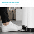 thumbnail image 4 of Home Zone Living 13 Gallon White Stainless Steel Slim Dual Compartment Kitchen Trash Can with Step Pedal and Soft-Close Lid, 4 of 10
