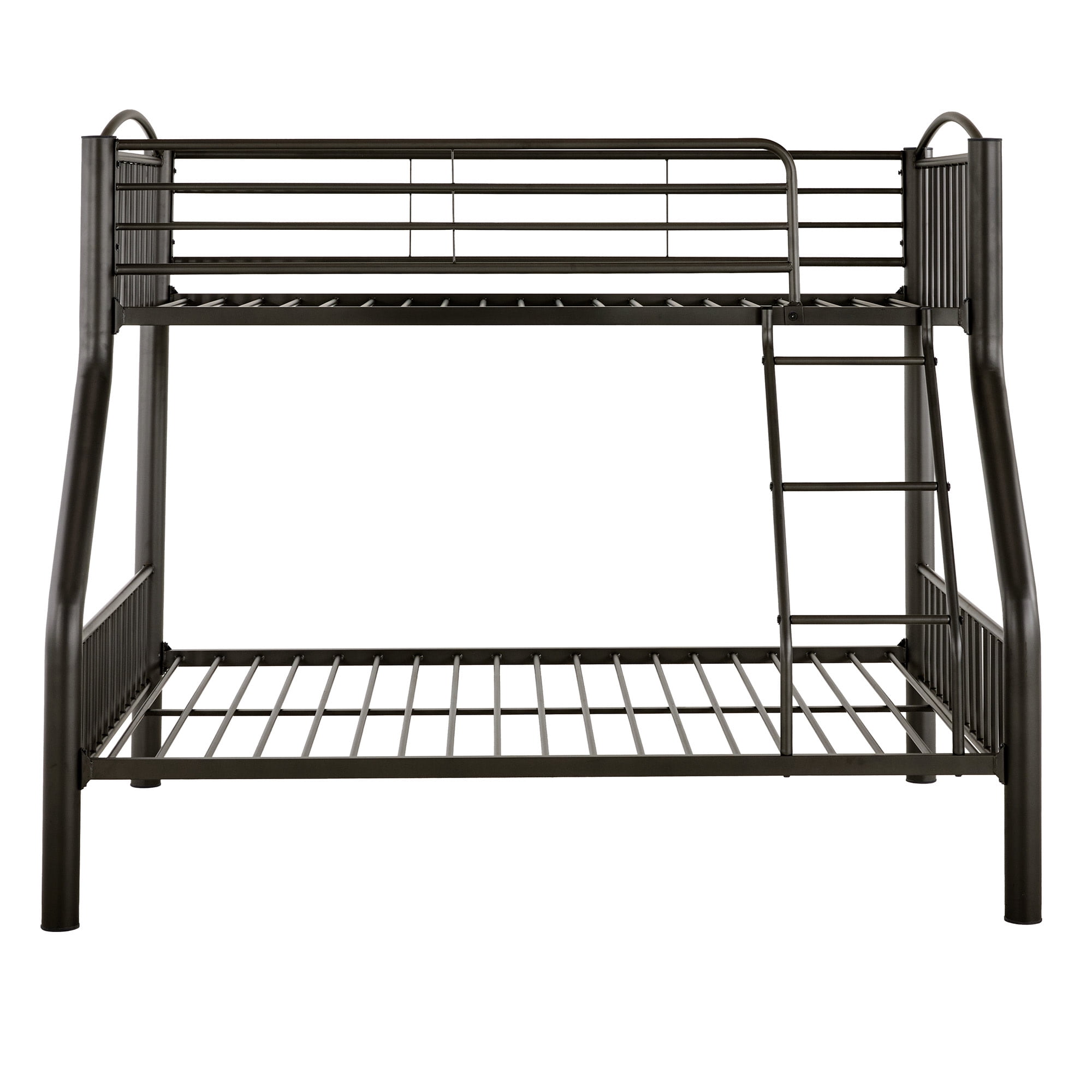 Weston Home Visalia Kids Metal Twin over Full Bunk Bed, Black