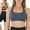 Crisscross Strappy Back - Charcoal/Black, variant on ToBeInStyle Women's Seamless Mesh Racerback Sports Bras