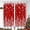 Snow Tree 1, variant on Snowflakes Christmas Curtain for Bedroom 2 Panel Set, Red Xmas Velvet Window Curtains 84 Inch Long, Thermal Insulated Living Room Darkening Decoration Curtains, 52x84 Inch