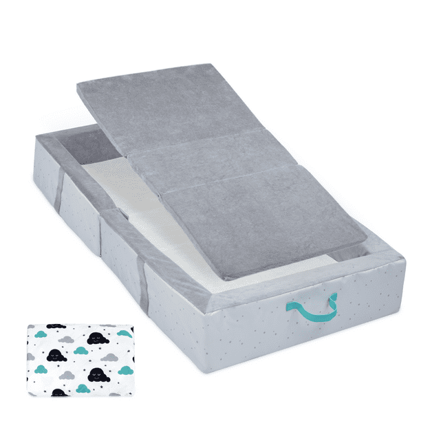 Milliard Portable Toddler Travel Bed Nap Mat + Washable Fitted Sheet