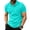 Cyan #42, variant on Polo Shirts Mens Collared Short Sleeve Golf Tops Button Down Chest Pockets Loose Tennis Tees Cotton Big and Tall T Shirts Cyan XL