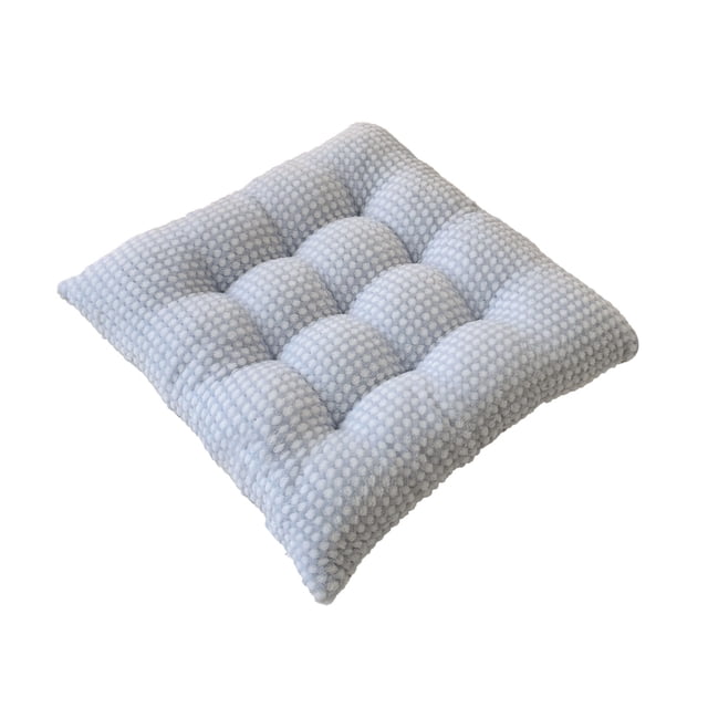 Cojín cuadrado de felpa para asiento de invierno, cojín para silla, respaldo para uso en el hogar, estudio, comedor, dormitorio, oficina. Tejido de poliéster suave, almohadilla cómoda para sentarse,