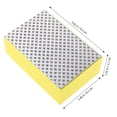 thumbnail image 2 of IFANLANDOR Yellow Hand Polishing Pad Durable Grinding Tool for Sanding Sponge Material Reusable 100 Grit, 2 of 6
