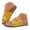 2Yellow, variant on Cork Footbed Slide Sandals for Women Adjustable Retro Summer Outdoor Beach Sandals Flats