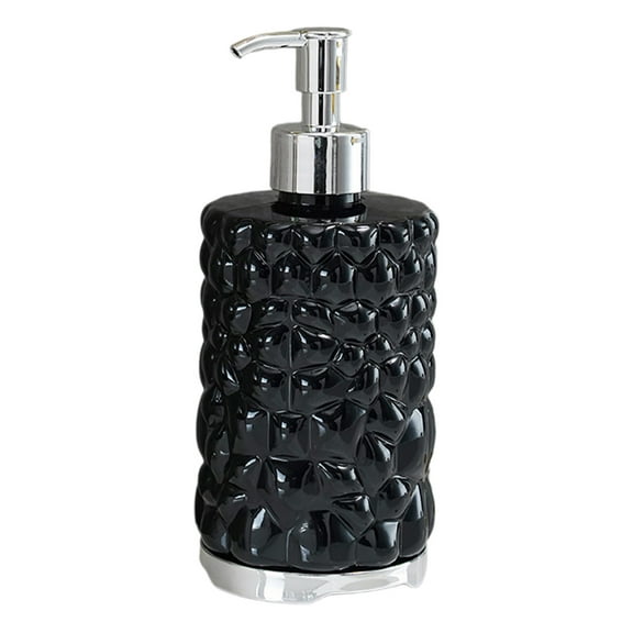 Mecorevxz 420ml Hands Dispenser Bottle Good Looking Hands Bottle Bathroom Kitchen Toilet Hand Wash Station Supplies(Black)