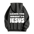 thumbnail image 3 of Christian Hoodies for Men 2025 Leave The Judgin' To Jesus Hoodie Hooded Sweatshirt with Pockets Pullover Hoodie, 3 of 7