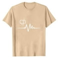 thumbnail image 2 of DPTALR Men's Retro Print Pullover T-Shirt Round Neck Short Sleeve Loose Casual Style,Khaki, XXL, 2 of 5