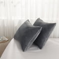 thumbnail image 2 of AeroSoft 2-pack Down Alternative Filling Cotton Queen Bed Pillows in Gray, 2 of 12