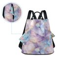 thumbnail image 7 of FORMRS Women's Travel Backpack Purse Anti-Theft Hidden Pockets Casual Shoulder Bag, Purple Marble Pattern, 7 of 7