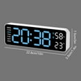 thumbnail image 4 of Multifunctional Digital Clock with 10 x 1.4 x 3 inch Display, Shows Time Date Week and Temperature, Ideal for Bedroom Desk or Office, 4 of 7