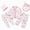 H661-Red, variant on TOWED22 Newborn Girl Clothes 5PCS Preemie Baby Outfit 0 3 Months Pants Layette New Born Boy Clothing Set(Hot Pink,One Size)
