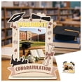 thumbnail image 1 of TTJ Graduation Wooden Picture Frame Handmade Desk Photo Holder Class of 2026 Keepsake Display for Diploma Graduation Cap Memorable Gift, 1 of 6
