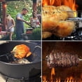 thumbnail image 5 of Tenedor giratorio para barbacoa PCS, diámetro 11,2 mm, tenedor de cocina chapado multifunción, suministros para barbacoa al aire libre, 5 of 5