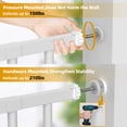 thumbnail image 3 of Vomeast Extra Wide Metal Baby Safe Gate with Pet Door for Stairway and Hallway,for Baby Toddler Children Age Group 6 to 24 Months(White), 3 of 10