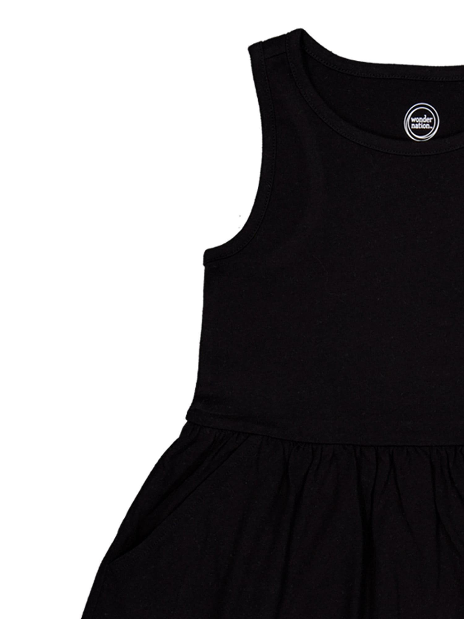 Wonder Nation Girls Tank Play Dress 2pk, Sizes 4-18 & Plus
