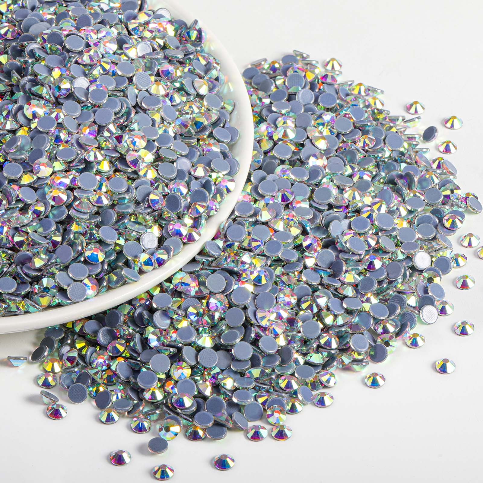 BEADSLAND 14400PCS Hotfix Rhinestones Bulk for Crafts DIY, Crystal AB, SS16