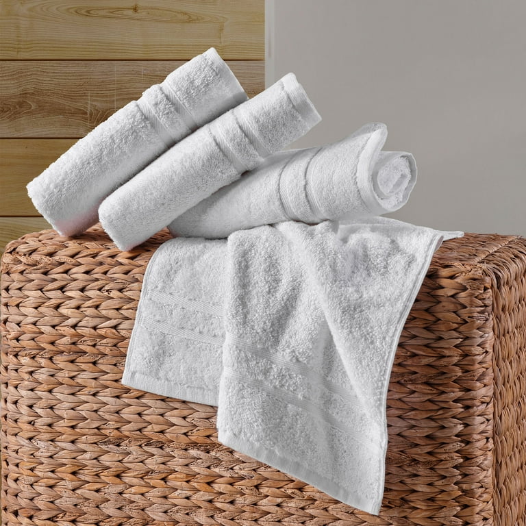 VOOVA & MOVAS Hand Towels for Bathroom - Luxury Hand Towels 4 Pack, Large  18x28, 100% Cotton Thick | Quick Dry | Soft, Towels for Bathroom,Spa and