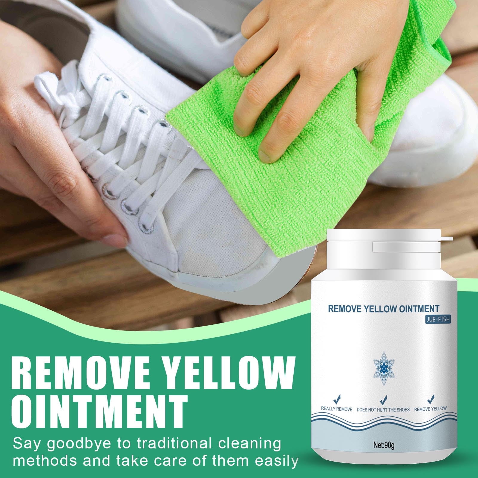 DagobertNiko Shoes Whitening Cleansing Gel White Shoe Cleaner Portable