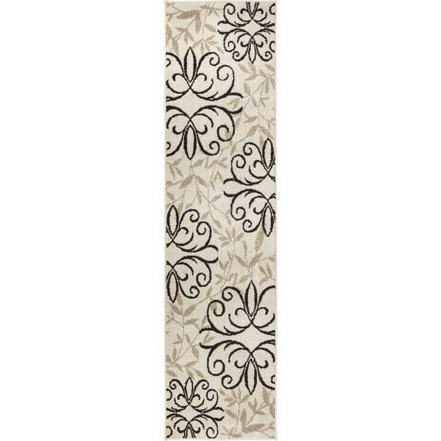 Better Homes & Gardens Iron Fleur Area Rug, Off-White, 1'11" x 7'5" - image 5 of 9