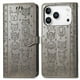 thumbnail image 1 of Funda Cartera FOXDOCK para iPhone 17 Pro , Flip PU con Relieve de Gatos y Perros, Tarjetero y Soporte, 1 of 6