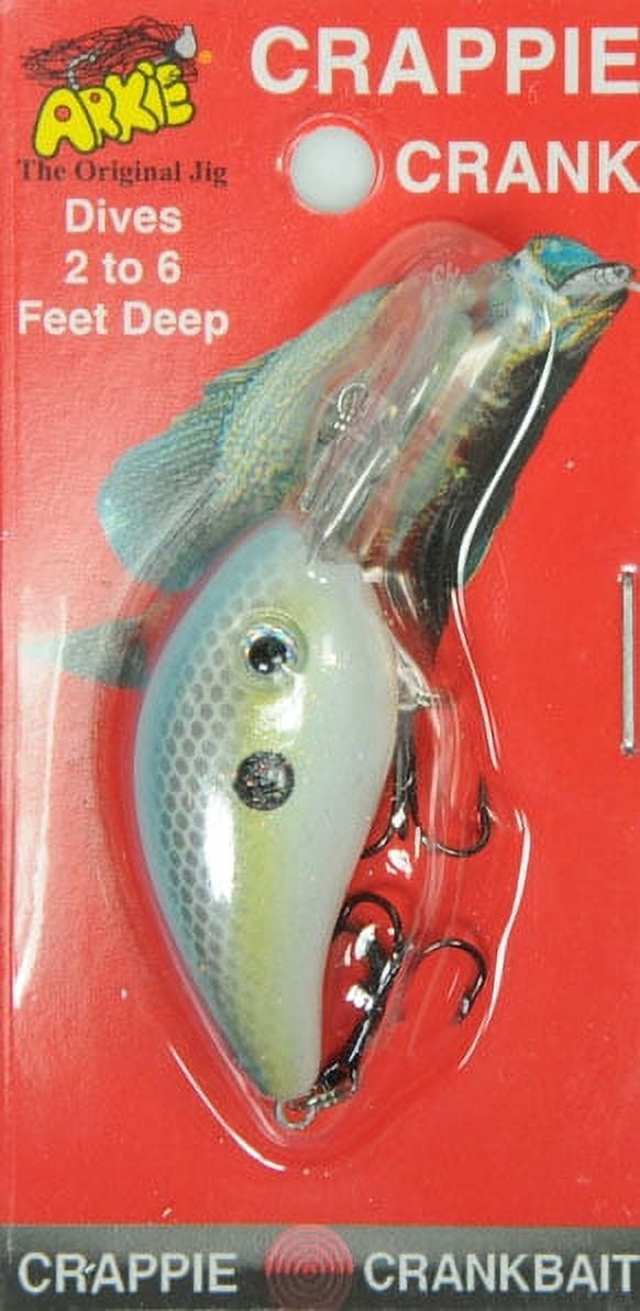 Arkie Lures 220 Series Crappie Crankbait, Color Sexee Shad