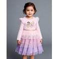 thumbnail image 5 of Disney Toddler Girls Princess Long Sleeve Ballerina Tutu Dress (Pink, 6), 5 of 7