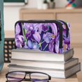 thumbnail image 6 of MUOOUM Pencil Case, Purple Orchid Flower Pattern Large Capacity Pencil Pouch Stationery Pen Bag, 6 of 7