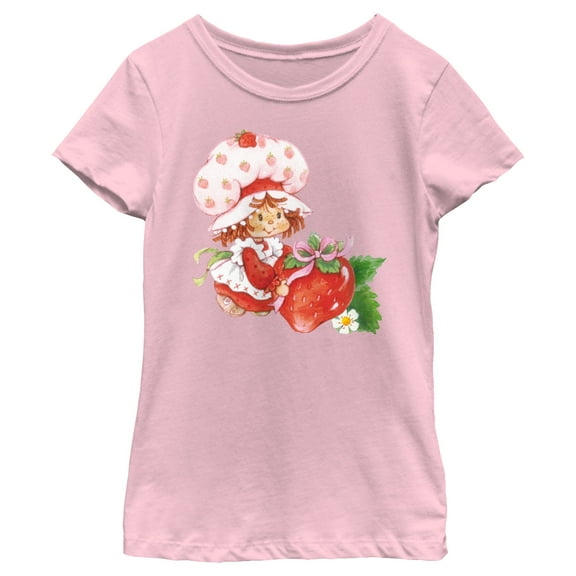 Girl's Strawberry Shortcake Watercolor Berry Graphic T-Shirt