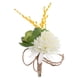 thumbnail image 3 of Broche de Flores Artificiales Ramillete de Margaritas Suculentas Decoración de Esmoquin de Vestidos de Novias Gloria Ramillete de flores de seda, 3 of 9