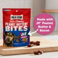 thumbnail image 5 of Milk Bone Peanut Buttery Bites Soft Dog Treats With Real Peanut Butter & Bacon, 4.5 oz Bag, 5 of 13