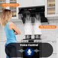 thumbnail image 3 of Range Hood 30 inch with 900CFM, Voice/Gesture Sensing/Touch Control Panel, Unique Side-Draft Design for Under Cabinet Modern Kitchen Hood, Ducted/Ductless Convertible, 3 of 8
