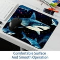 thumbnail image 6 of Shark 8.3x9.8 Inch Square Gaming Mouse Pad with Non-Slip Rubber Bottom, Printed Desk Mat for Office and Gaming, 6 of 6